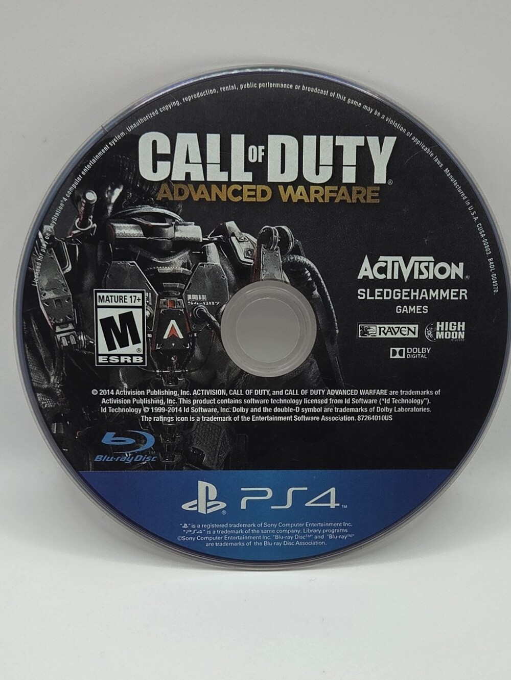PlayStation 4 Call of Duty Advanced Warfare PS4 Game Disc Only
